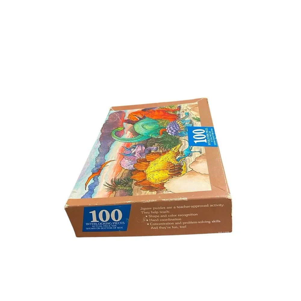 Vintage Springbok Hallmark Dinosaurs 100 Piece Jigsaw Puzzle Complete